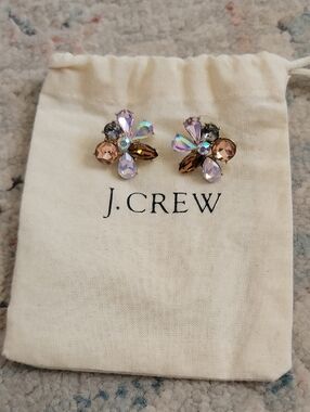 Jcrew Crystal Cluster Earrings